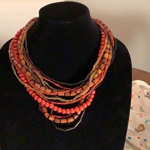 Multi strand  Beaded Necklace